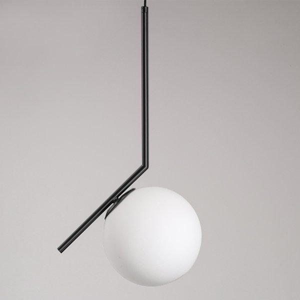 Светильник Flos IC Lighting Black Pendant Lamp Черный Белый в Ульяновске | Loft Concept 