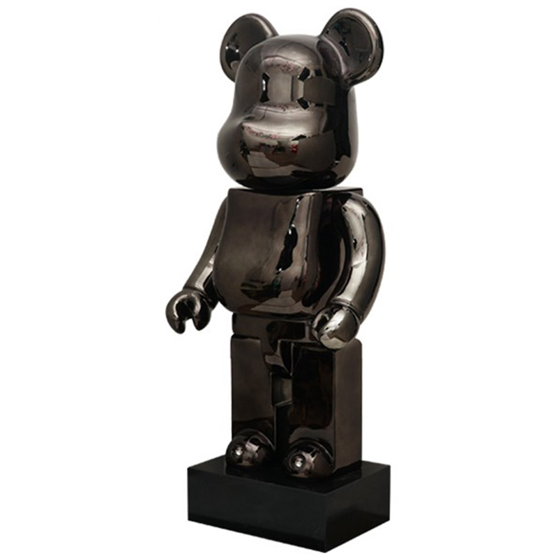 Статуэтка Bearbrick Black on stand Черный в Ульяновске | Loft Concept 