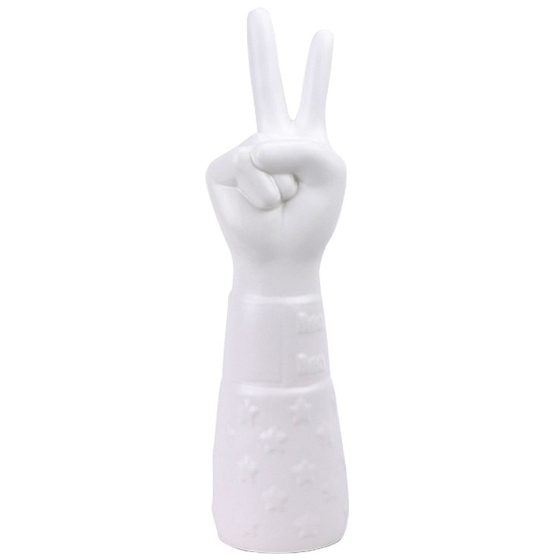 Статуэтка Jonathan Adler Peace Hand Sculpture Белый Статуэтка Jonathan Adler Peace Hand Sculpture Белый в Ульяновске | Loft Concept