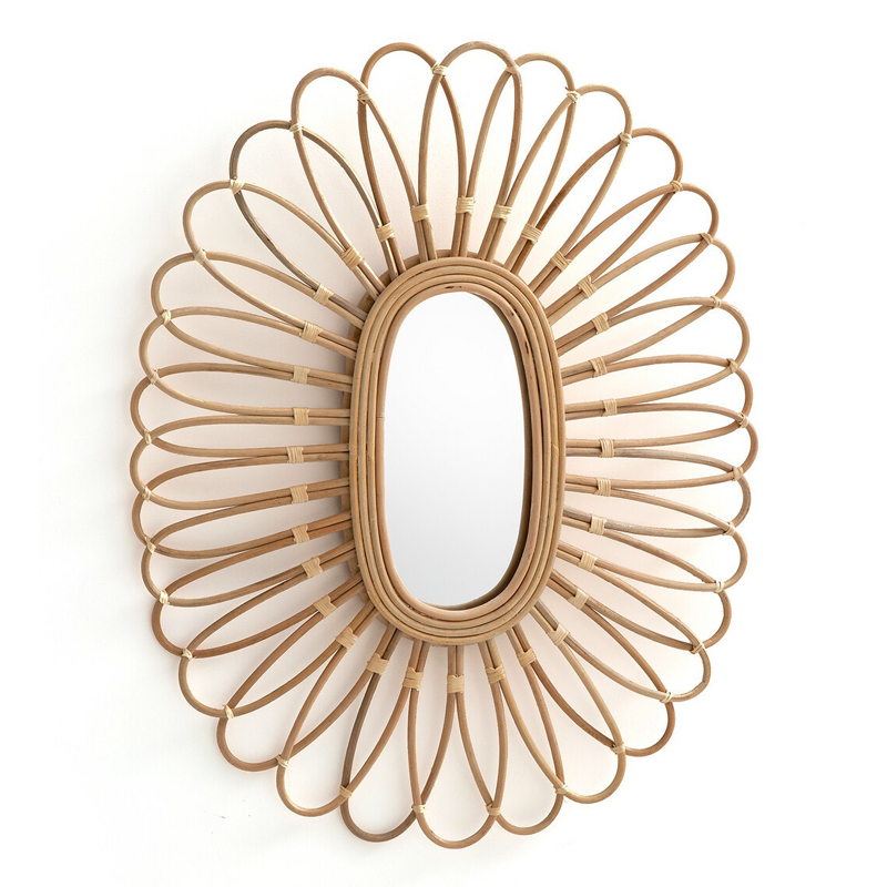 Зеркало Mirror Rattan Oval  в Ульяновске | Loft Concept 