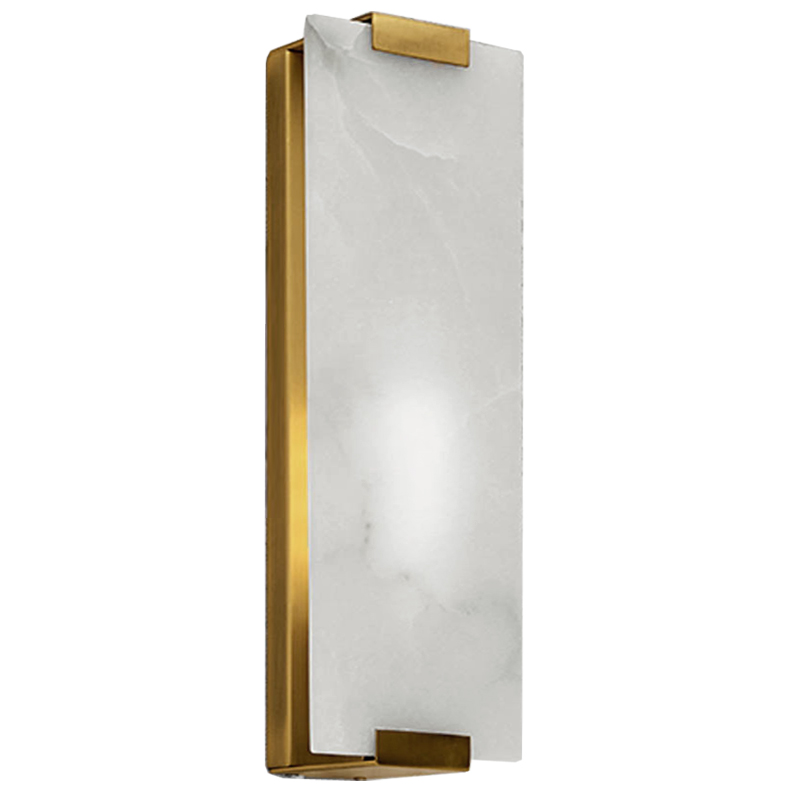 Бра Marble Rectangle Wall Lamp Brass Латунь в Ульяновске | Loft Concept 