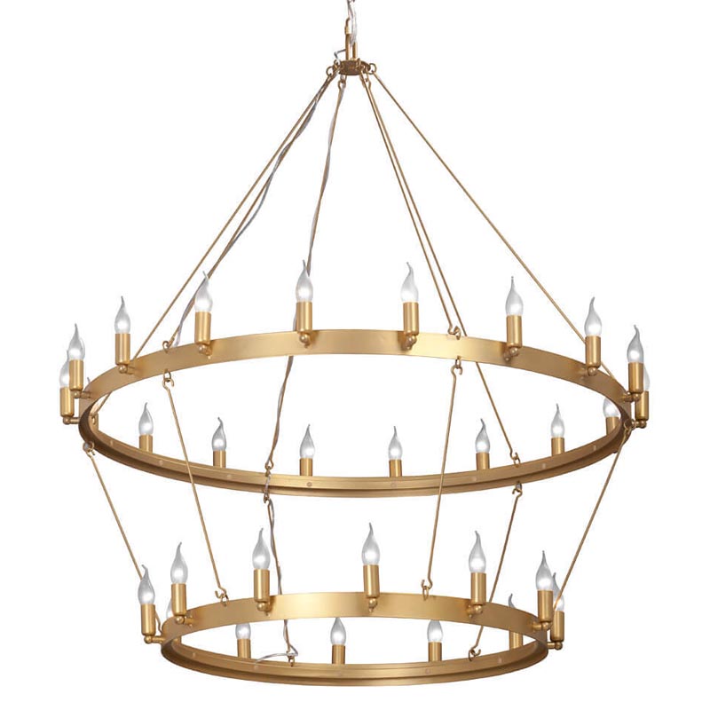 Люстра Camino Round Chandelier two tiers gold Золотой в Ульяновске | Loft Concept 