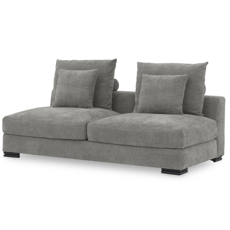 Диван Eichholtz Sofa Clifford 2-Seater grey Серый Черный в Ульяновске | Loft Concept 