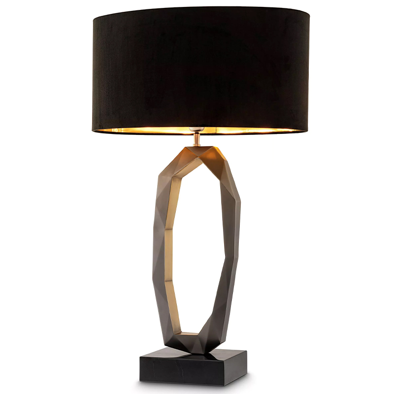 Настольная лампа Eichholtz Table Lamp Santos Черный Графит в Ульяновске | Loft Concept 