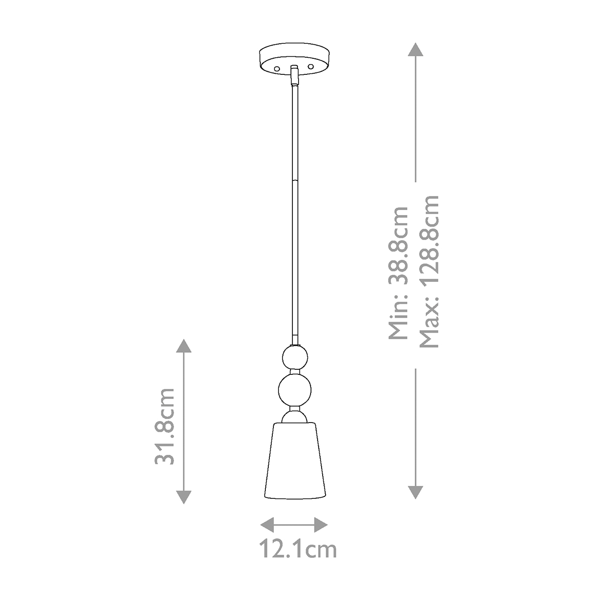 Подвесной светильник с матовым стеклянным коническим плафоном в современном стиле Hinkley в Ульяновске