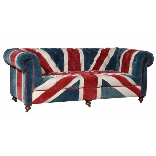 William Sofa Union Jack Velvet Andrew Martin Мульти в Ульяновске | Loft Concept 