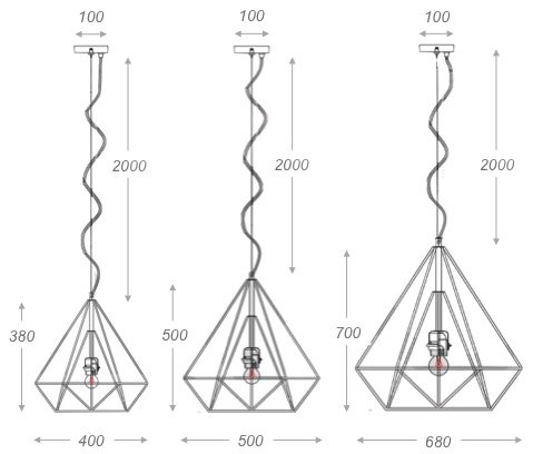 Подвесной светильник Loft Bar Nest Cone Black в Ульяновске