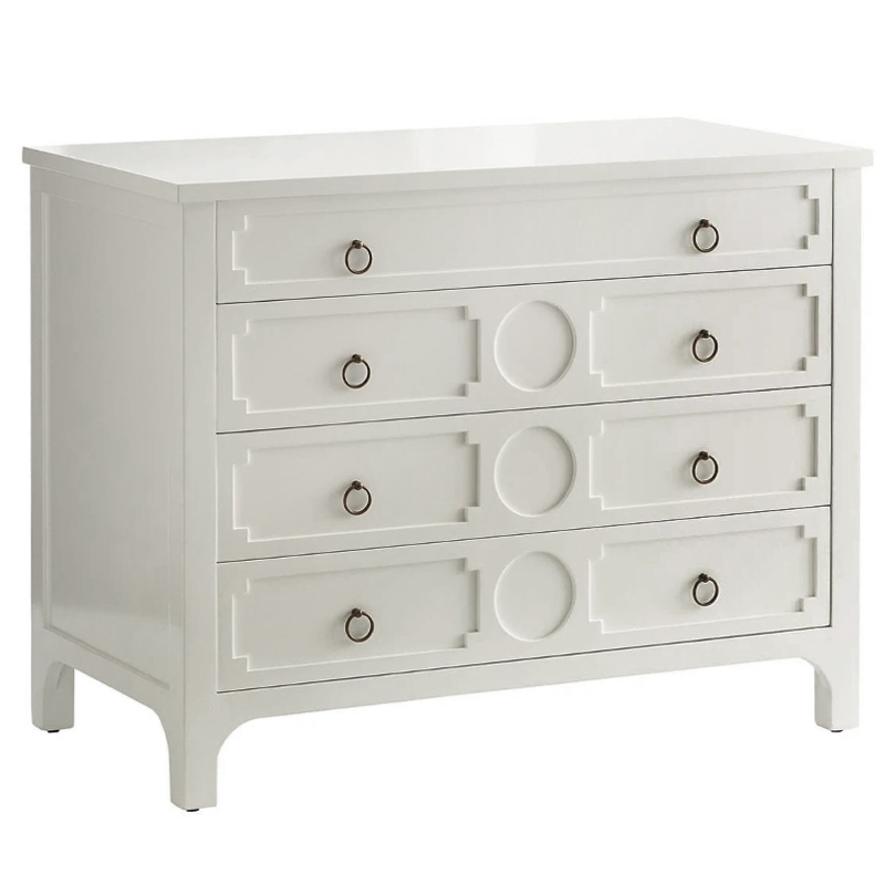 Комод с 4-мя ящиками Lawrence chest of drawers White Белый Белый в Ульяновске | Loft Concept 