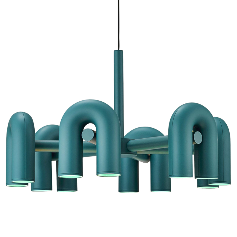 Люстра Cirkus AGO Lighting turquoise 4-6 Бирюзовый в Ульяновске | Loft Concept 