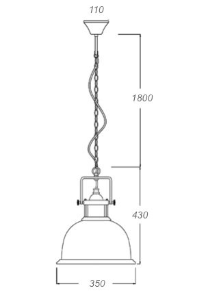 Люстра Old Copper Pendant Big в Ульяновске