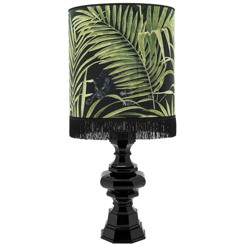 Настольная лампа Table Lamp Empire Velvet Black Green Зеленый Черный в Ульяновске | Loft Concept 