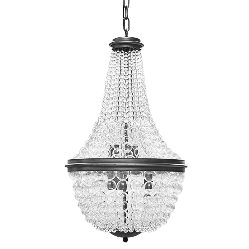 Люстра Bubble Blower Classic Chandeliers Графит Прозрачный в Ульяновске | Loft Concept 