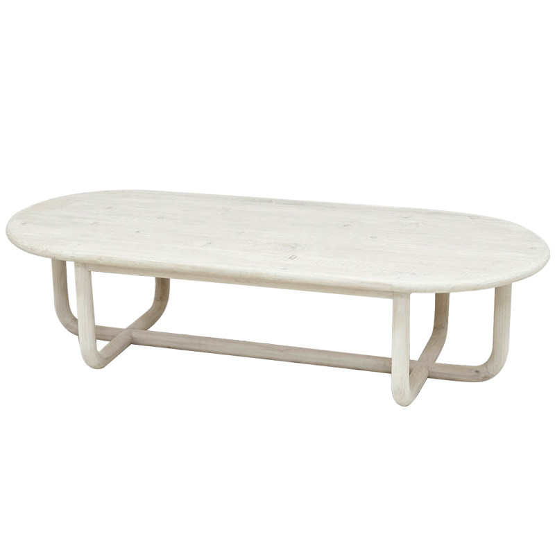 Кофейный стол Mathis Wood Coffee Table ivory ( слоновая кость ) в Ульяновске | Loft Concept 