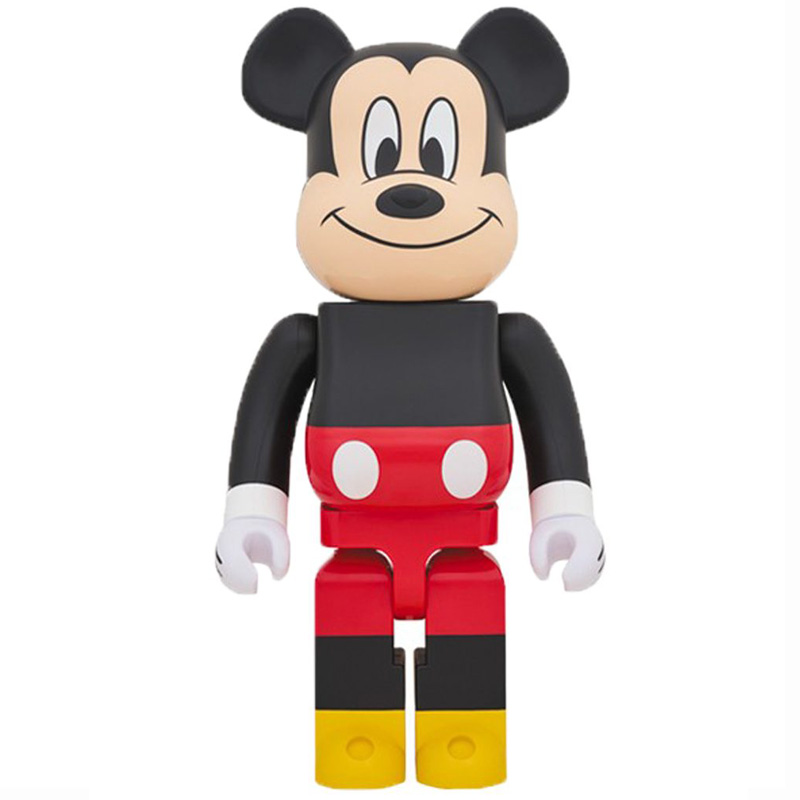 Статуэтка Bearbrick Mickey Mouse Черный Красный Желтый Бежевый в Ульяновске | Loft Concept 