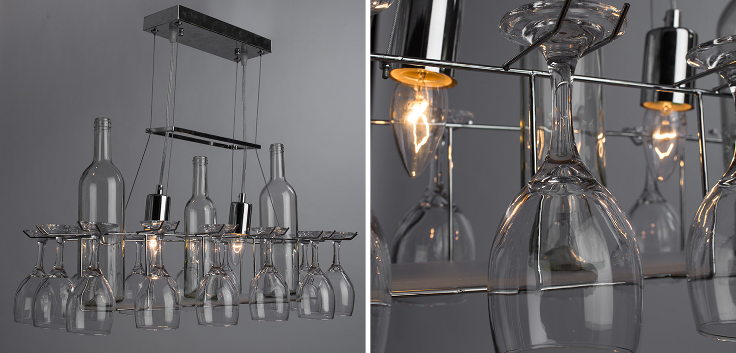 Люстра Bottles and Glasses Chandelier - фото