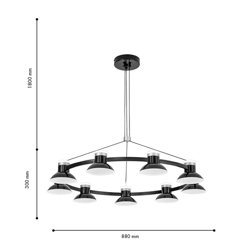 Люстра Celevis Black 92 в Ульяновске