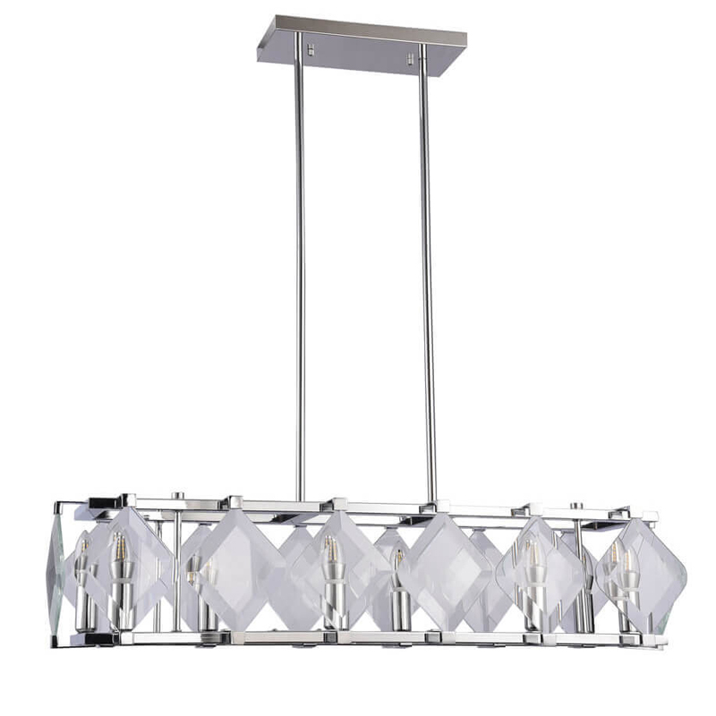 Люстра Glass Rhombus Lighting Хром в Ульяновске | Loft Concept 