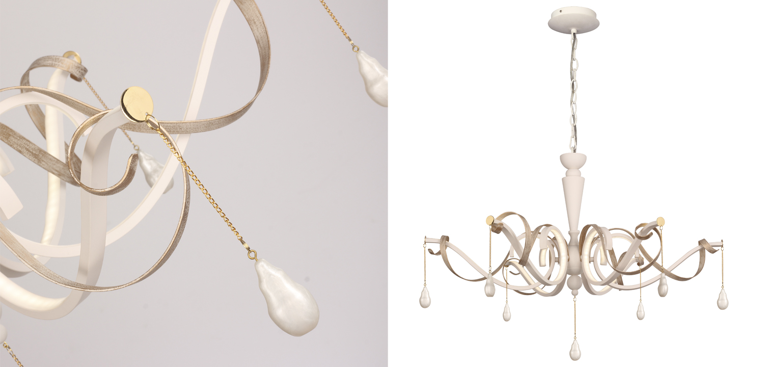 Люстра Morris Chandelier white - фото