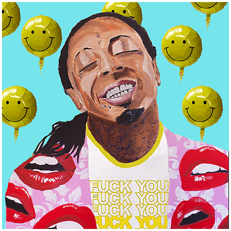 Картина Lil Wayne with Smiling Balloons Мульти в Ульяновске | Loft Concept 