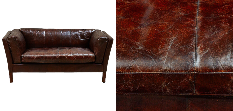Диван RH SORENSEN Sofa Brown leather double - фото №1