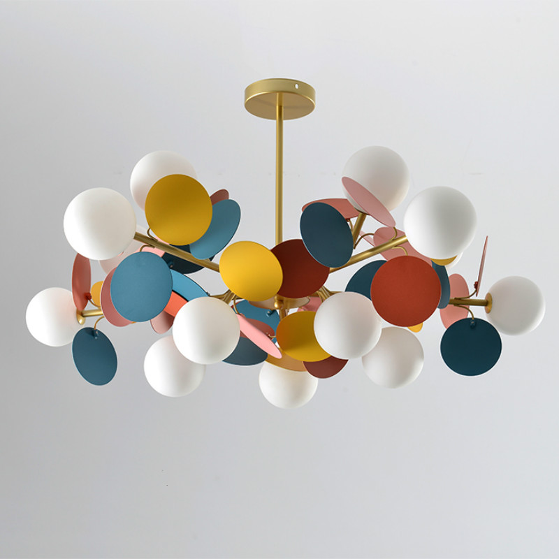 Люстра MATISSE Chandelier multicolor Золотой Белый Мульти в Ульяновске | Loft Concept 