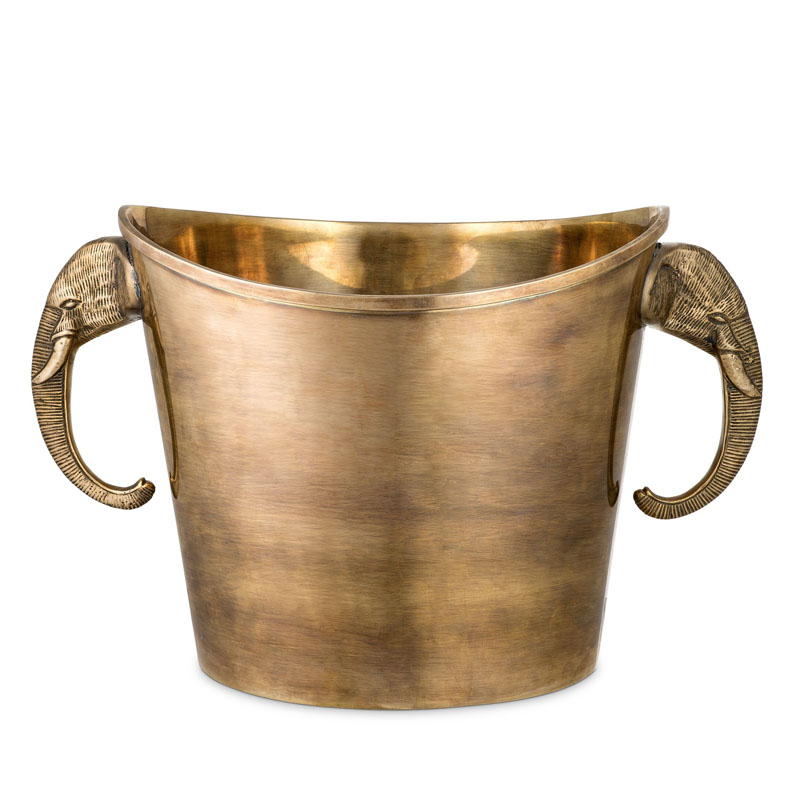 Ведерко для льда Eichholtz WINE COOLER MAHARAJA brass Винтажная латунь в Ульяновске | Loft Concept 