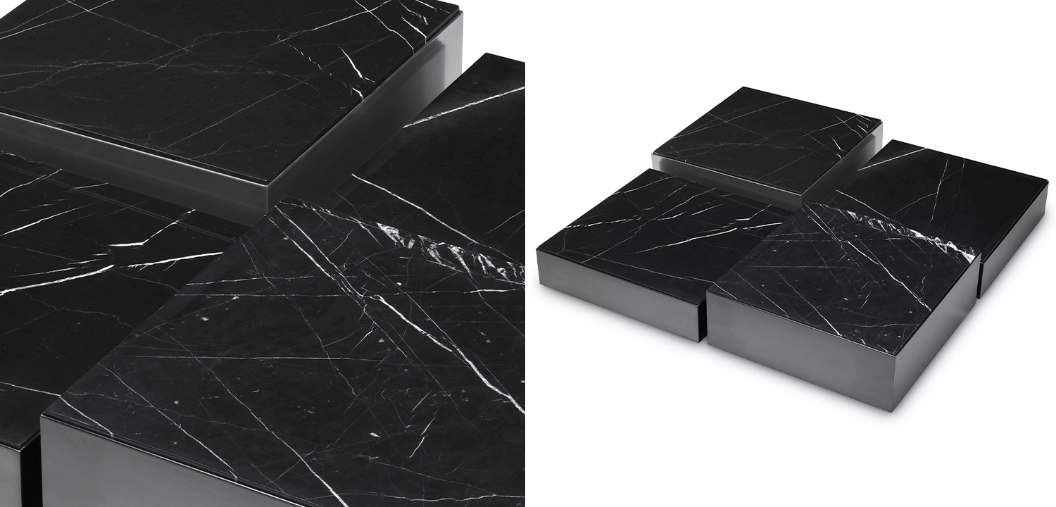 Комплект кофейных столиков Eichholtz Coffee Table Esposito set of 4 - фото