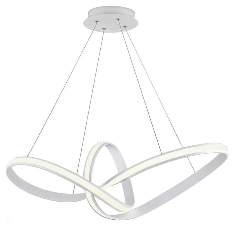 Люстра Mobius Strip White Chandelier Белый в Ульяновске | Loft Concept 