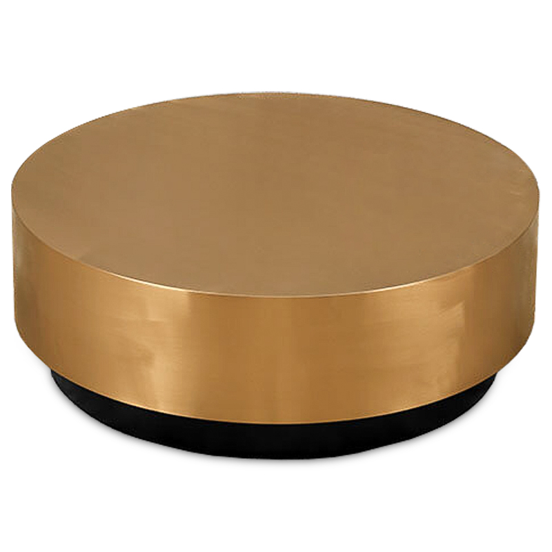 Кофейный столик Gold Washer Coffee Table Золотой Черный в Ульяновске | Loft Concept 