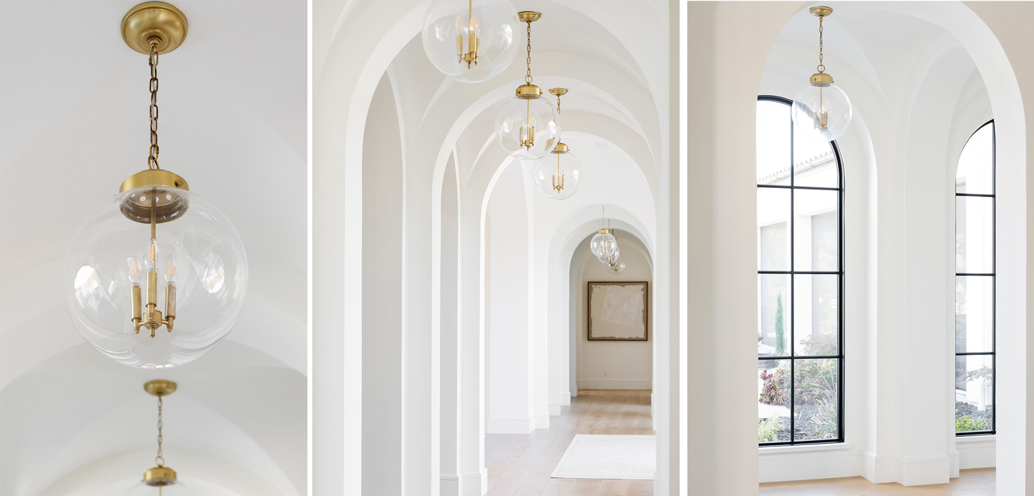 Подвесной светильник Conor Globe Hanging lamp Gold - фото