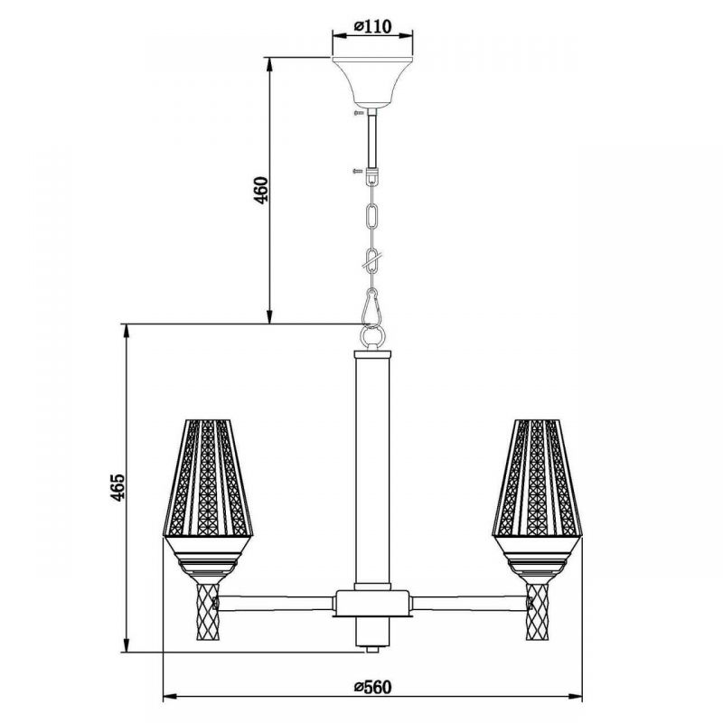 Люстра Ribbed Chandelier в Ульяновске