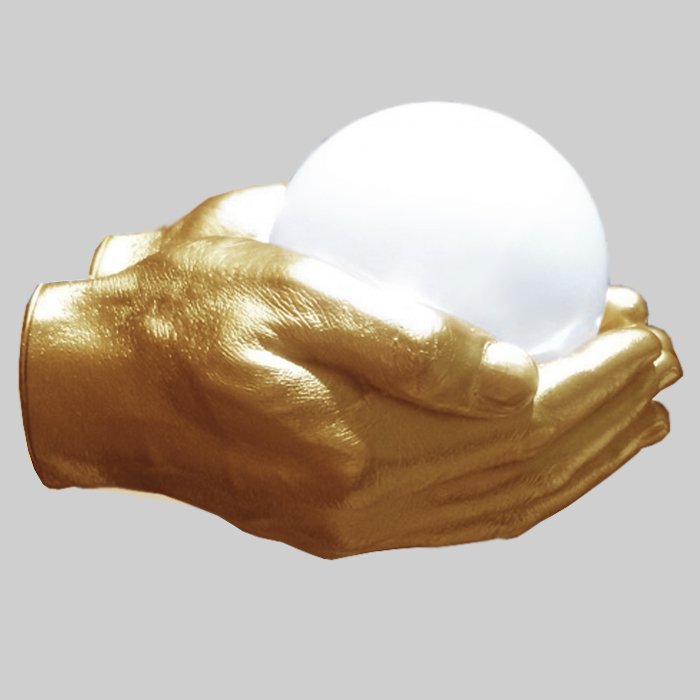 Бра Glowing Ball In The Gold Hands Золотой в Ульяновске | Loft Concept 