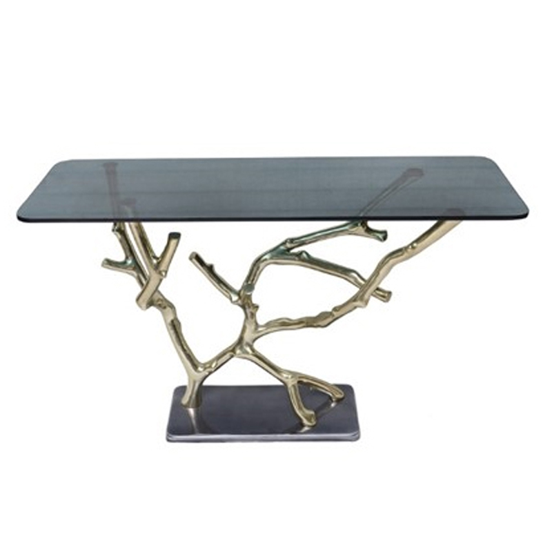 Консоль Console Tree Branches Винтажное Темное Золото  в Ульяновске | Loft Concept 