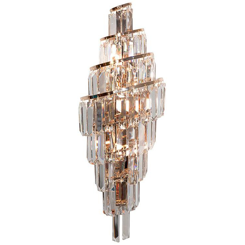 Бра Odeon Cascade Wall Lamp Gold 55 Золотой Прозрачное Стекло в Ульяновске | Loft Concept 