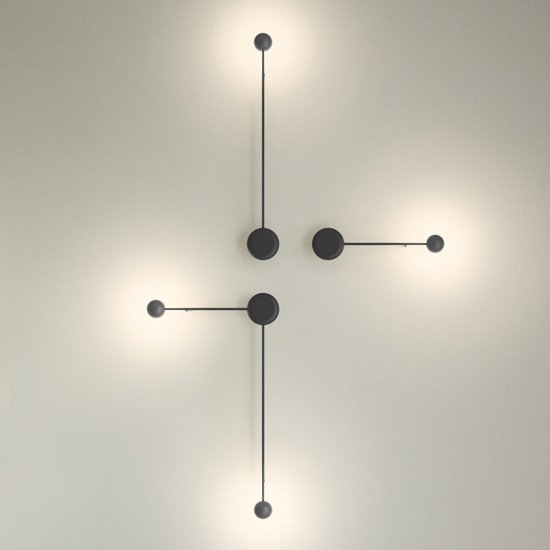 Бра Pin Wall Light black Белый в Ульяновске | Loft Concept 