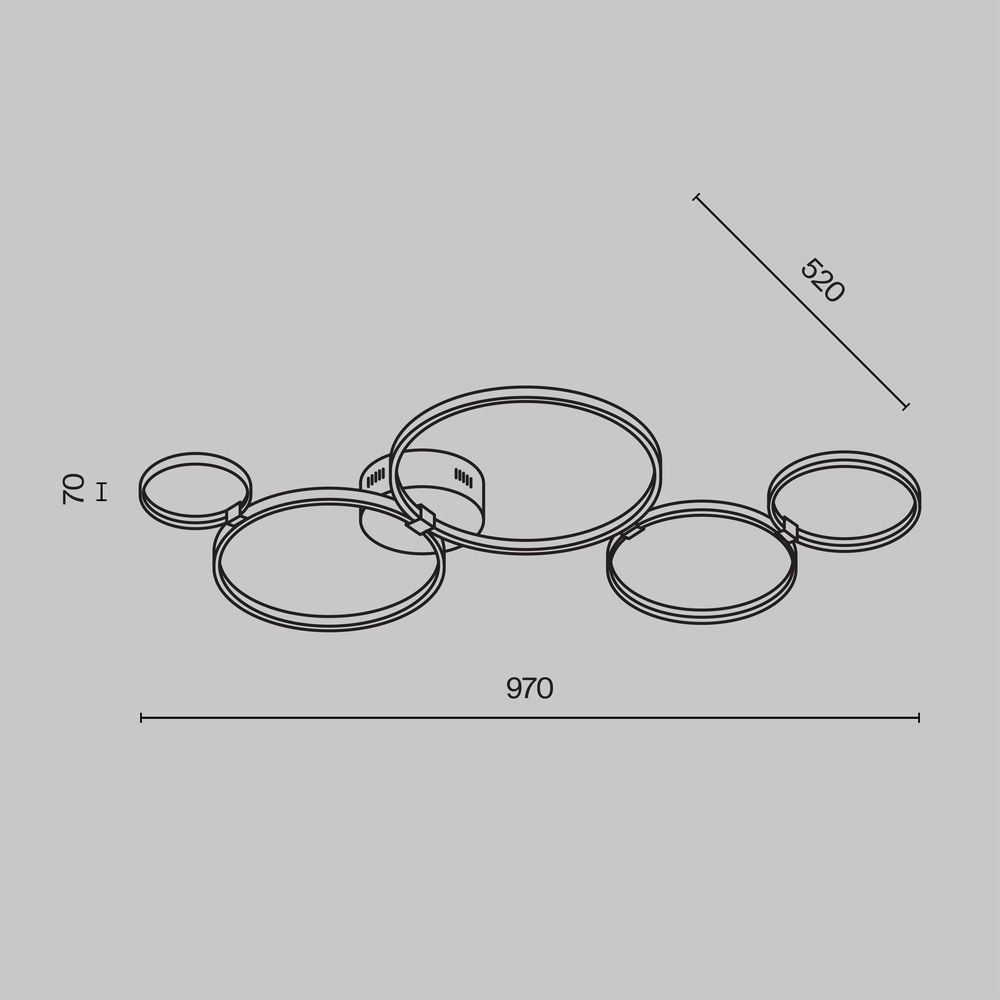 Потолочный светильник Olympia 3000-4000К 43Вт в Ульяновске