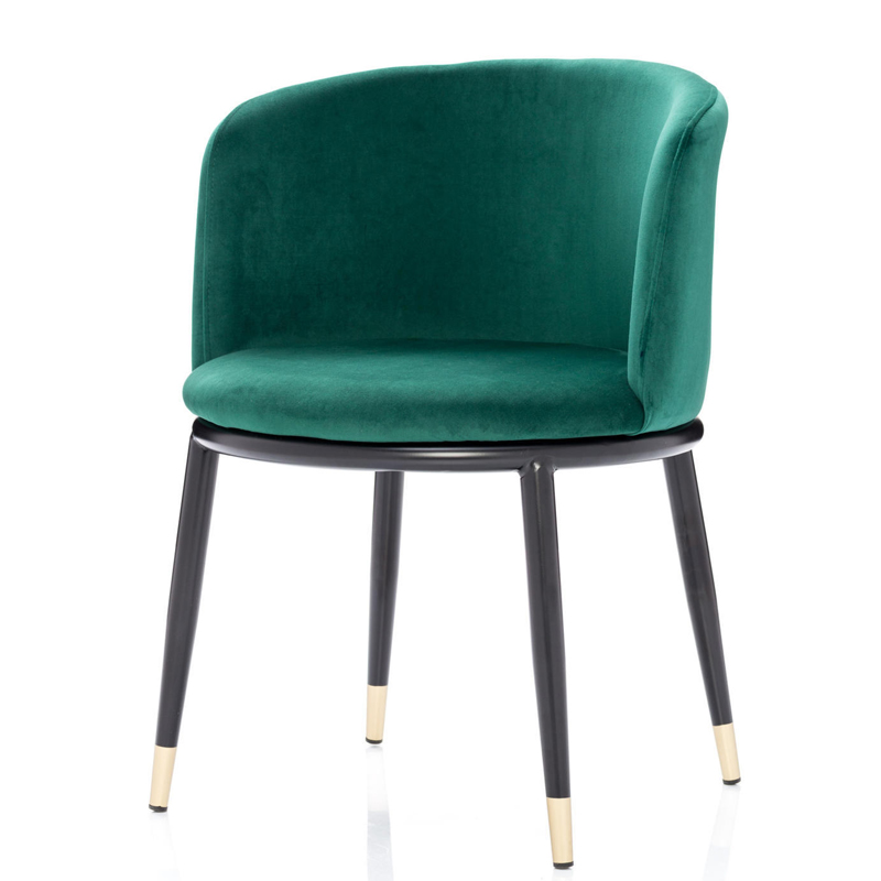 Стул Dining Chair Foucault Green Зеленый Черный Золотой в Ульяновске | Loft Concept 