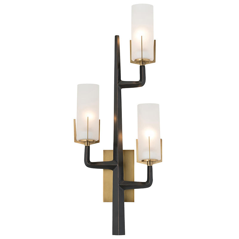 Бра Arteriors GRIFFIN SCONCE Черный Латунь Белый в Ульяновске | Loft Concept 