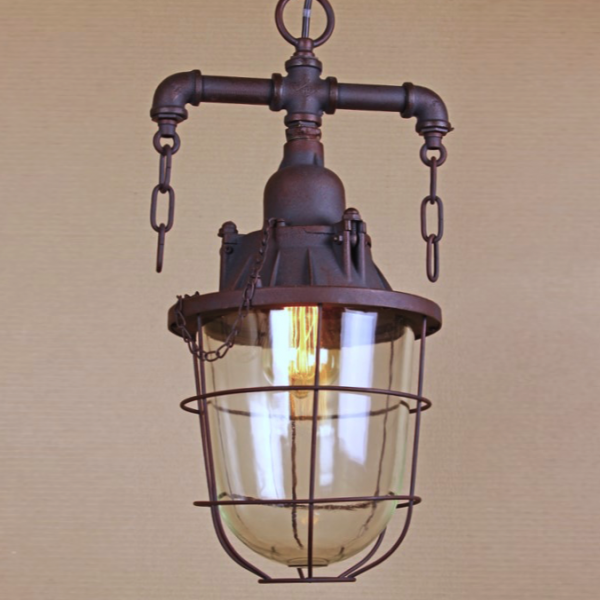 Подвесной светильник Marine Lantern Коричневый в Ульяновске | Loft Concept 