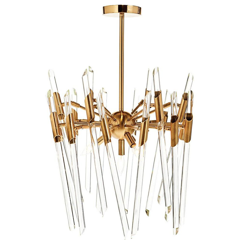 Люстра Ice Rods Chandelier brass Латунь в Ульяновске | Loft Concept 