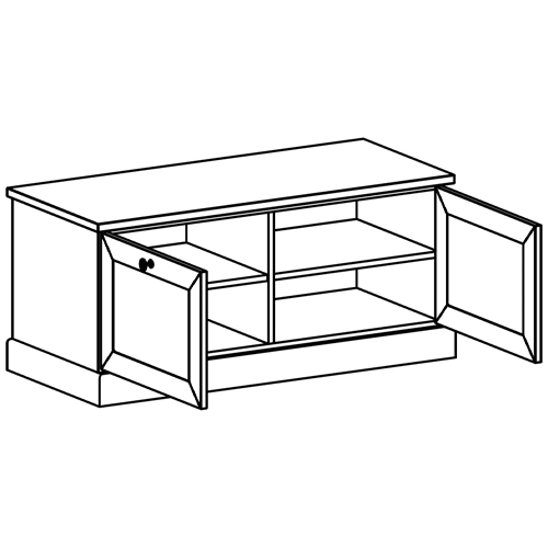 Тумба для прихожей с 2-мя откидными дверцами Percent Shoe Rack в Ульяновске