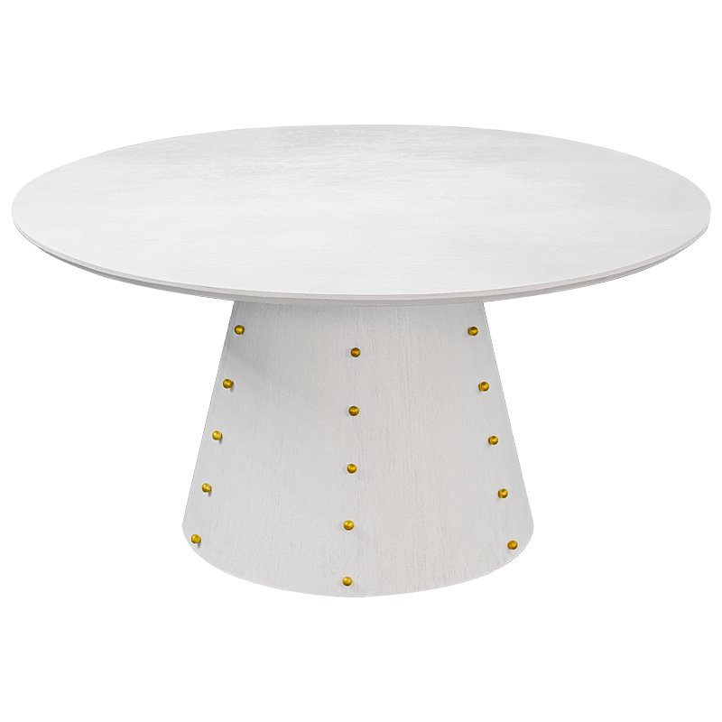 Las Vegas Table White Burl Обеденный Стол ivory ( слоновая кость ) Золотой в Ульяновске | Loft Concept 