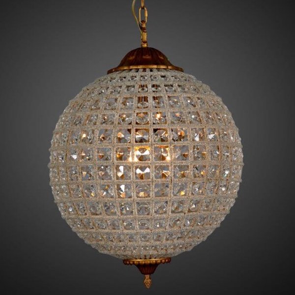 Люстра RH 19th c. Casbah Crystal Pendant 45 Темная бронза винтаж в Ульяновске | Loft Concept 