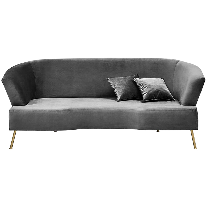 Диван Isis Sofa Gray Серый Золотой в Ульяновске | Loft Concept 