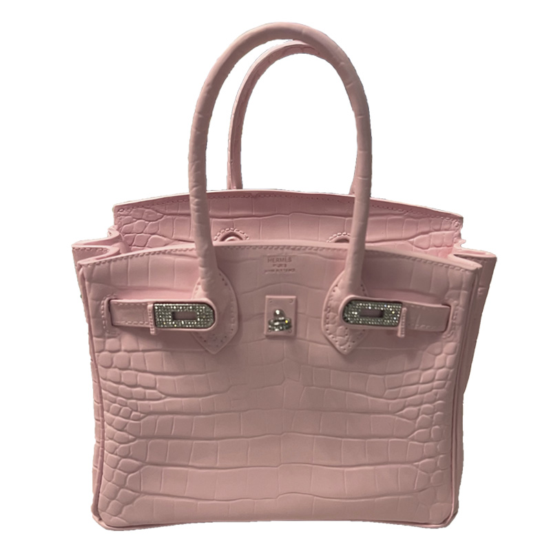 Декоративная ваза в виде сумки Birkin Bag Vase Pink Розовый в Ульяновске | Loft Concept 