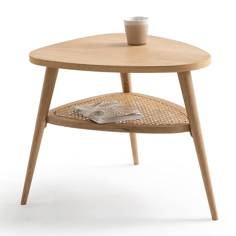 Приставной стол Morten Wicker Side Table 3 legs Светлый дуб в Ульяновске | Loft Concept 