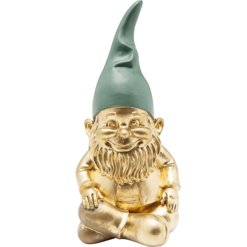 Статуэтка Golden Sitting Gnome Золотой в Ульяновске | Loft Concept 