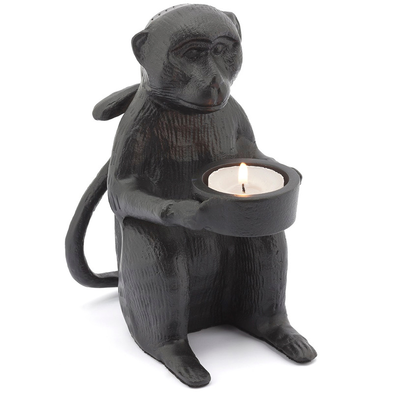 Подсвечник CANDLEHOLDER MONKEY ALLU Черный в Ульяновске | Loft Concept 