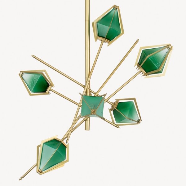 Люстра HARLOW Small Chandelier Gabriel Scott Латунь в Ульяновске | Loft Concept 