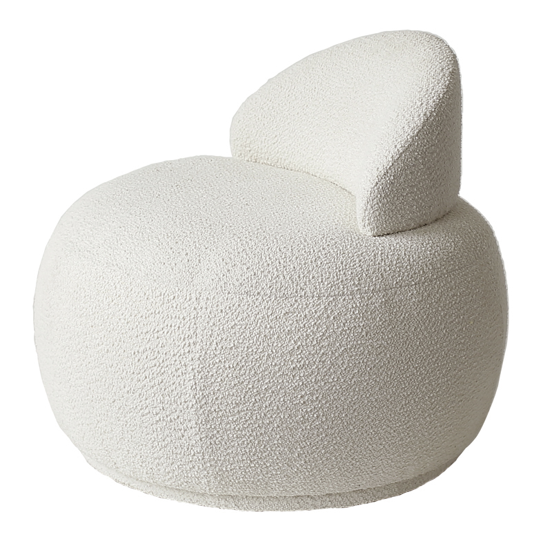 Кресло Boucle Snowball Armchair Белый в Ульяновске | Loft Concept 